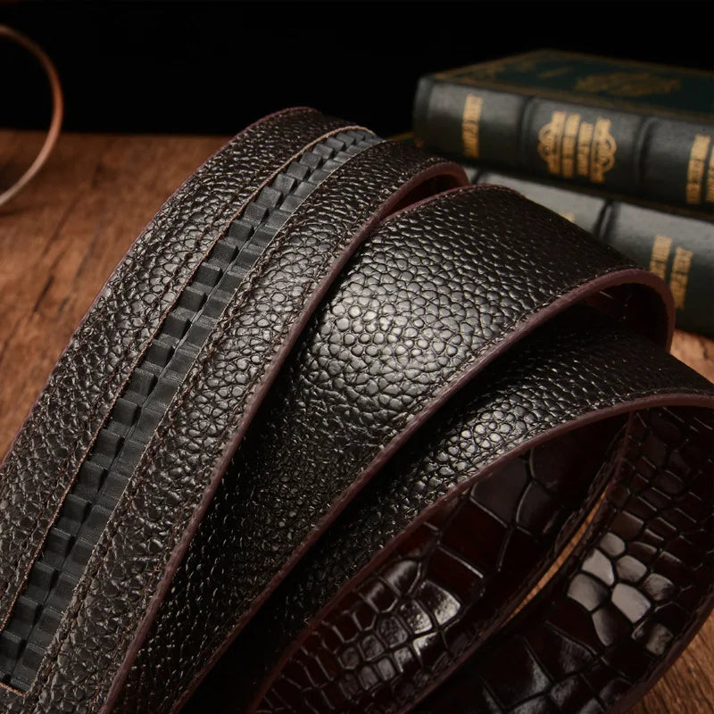 🧷 Crocodile Leather Belt Strap – Premium & Stylish 🕵️‍♂️