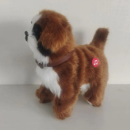 Robot Dog Toys Interactive Puppy Electronic Plush Animal Sound Control Walk Bark Electric Teddy Touch Control Music Pet Kid Gift