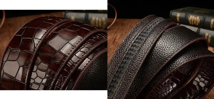 🧷 Crocodile Leather Belt Strap – Premium & Stylish 🕵️‍♂️